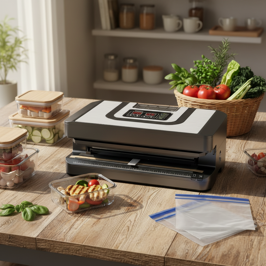 HOVER Miniature Portable Vacuum Sealer with Compact, Automatic Design
