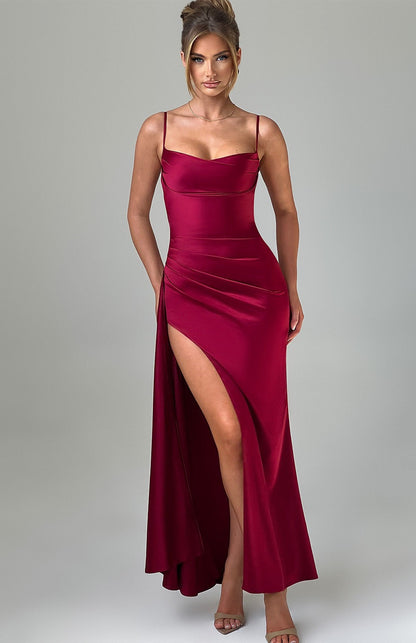 Winona Maxi Dress - Burgundy